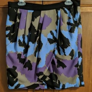Brushstroke Wrap Skirt